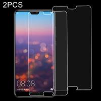 2 stuks voor Huawei P20 0 26 mm 9H oppervlaktehardheid 2.5D explosieveilige gehard glas scherm Film