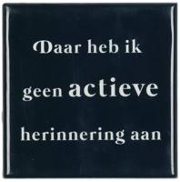 Tegeltje actieve green 10x10x1 cm - Daan kromhout design
