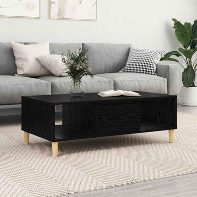 met opslag met de deur Zwart eiken 103.5 x 60 x 35 cm Bewerkt hout