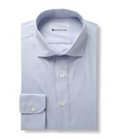 MANESTRA - Pinpoint overhemd uni bleu blauw - KIWI 3