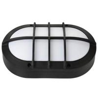 LED Buitenlamp Rapan Wand - Mat Zwart Aluminium - 8W 4000K Ovaal