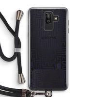 Moroccan Print: Samsung Galaxy J8 (2018) Transparant Hoesje met koord