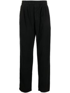 ASPESI pantalon droit en coton à plis - Noir