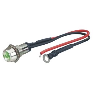 Foliatec LED Control Light chroom - power groen Ø = 10mm - 1 stuk FT33144