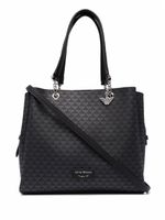 Emporio Armani sac cabas à motif monogrammé - Noir