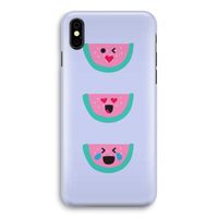 Smiley watermeloen: iPhone Xs Volledig Geprint Hoesje