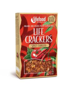 Lifefood Life crackers pikante tomaat bio (90 gr)