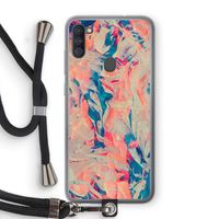 Alone: Samsung Galaxy A11 Transparant Hoesje met koord Alone: Samsung Galaxy A11 Transparant Hoesje met koord