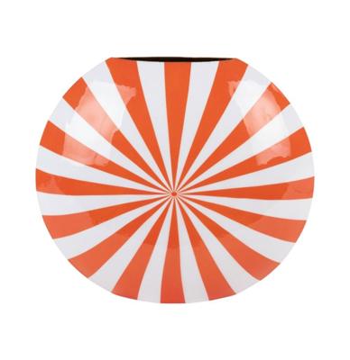 Vaas Candy Swirl Large Fel Oranje En Wit