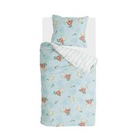 WALRA Dekbedovertrek Red Roses Blauw 155 x 220 cm - thumbnail