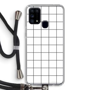 Rooster: Samsung Galaxy M31 Transparant Hoesje met koord