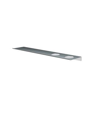 Hotbath &More Planchet 60 cm inclusief bevestigings rails met 2 uitsparingen voor een zeepdispenser of beker RVS 316