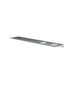 Hotbath &More Planchet 60 cm inclusief bevestigings rails met 2 uitsparingen voor een zeepdispenser of beker RVS 316