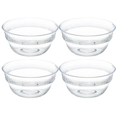 Set van 10x stuks Kommetje/dessert schaaltje - kunststof - D13 cm