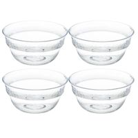 Set van 10x stuks Kommetje/dessert schaaltje - kunststof - D13 cm