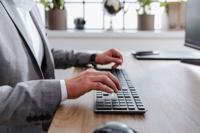 CHERRY KW X ULP toetsenbord Universeel USB + RF Wireless + Bluetooth QWERTZ Duits Zwart