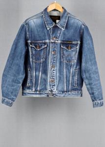 Wrangler Blue vintage denim jacket in size M for Unisex