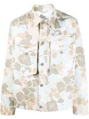 OBJECTS IV LIFE veste en jean à motif camouflage - Tons neutres