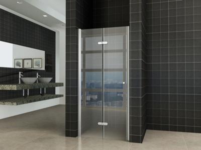 Wiesbaden vouwbare nisdeur 800x2000 links 8mm NANO glas