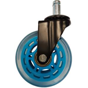 LC-Power LC-CASTERS-7LB-SPEED bureaustoelonderdeel Blauw Kunststof, Rubber Zwenkwielen