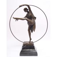 A BRONZE SCULPTURE OF A GEORGIAN DANCER A BRONZE SCULPTURE OF A GEORGIAN DANCER