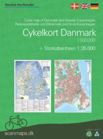 Fietskaart Cykelkort Danmark og København Denmark and Greater Copenhagen Bicycle Map | Scanmaps