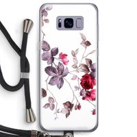 Mooie bloemen: Samsung Galaxy S8 Transparant Hoesje met koord