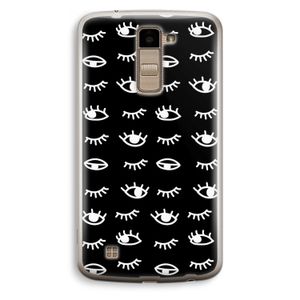 Eye pattern #3: LG K10 (2016) Transparant Hoesje