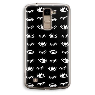 Eye pattern #3: LG K10 (2016) Transparant Hoesje