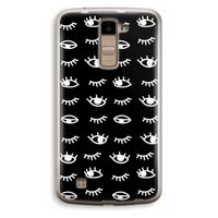Eye pattern #3: LG K10 (2016) Transparant Hoesje