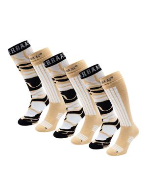 Poederbaas Skisokken Dames 6-pack Warm Sand-35/38