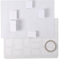 Creativ Company Kerstkalender, afm 30x42 cm, wit, 5 stuk/ 1 doos
