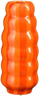 Mica Decorations vaas keramiek polly 11.5x28cm oranje