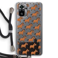 Pony: Xiaomi Redmi Note 10S Transparant Hoesje met koord