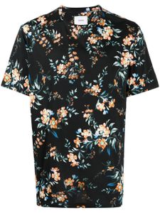 ERDEM t-shirt Kallmus à fleurs - Noir