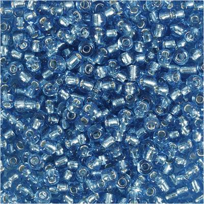 Creativ Company Rocailles, d 3 mm, afm 8/0, gatgrootte 0,6-1,0 mm, helder turquoise, 25 gr/ 1 doos