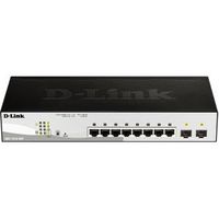D-Link DGS-1210-08P netwerk-switch L2 Gigabit Ethernet (10/100/1000) Power over Ethernet (PoE) Zwart - thumbnail