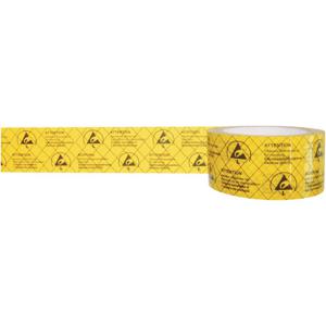 BJZ C-195 005 PP ESD-tape Geel, Zwart (l x b) 50 m x 50 mm 50 m