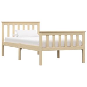 Bedframe massief grenenhout natuurlijk 100x200 cm