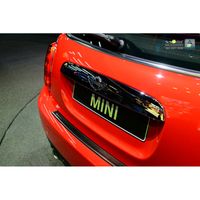 RVS Bumper beschermer passend voor 'Deluxe' Mini One/Cooper F56 3-deurs 3/2014- Zwart/Zwart Carb AV244013 - thumbnail