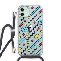 8-bit N°8: iPhone 11 Transparant Hoesje met koord