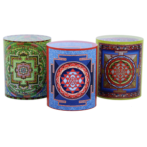Windlicht Lampion Mandala-Yantra