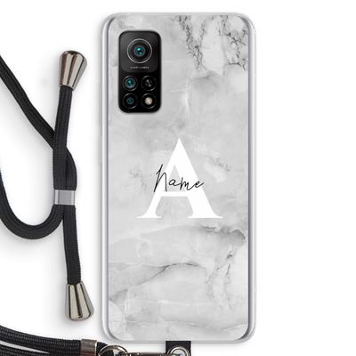 Ivory Marble: Xiaomi Mi 10T 5G Transparant Hoesje met koord