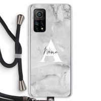 Ivory Marble: Xiaomi Mi 10T 5G Transparant Hoesje met koord