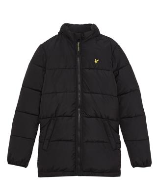 Lyle & Scott winter winterjas jongens - zwart - puffer, gewatteerd