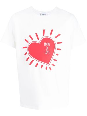 Ports V t-shirt à imprimé coeur - Blanc