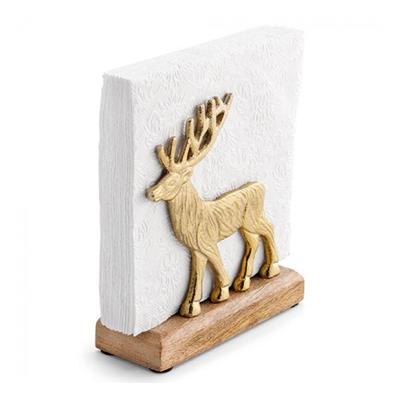 Servettenhouder Ambiente Rendier goud