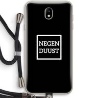 Negenduust black: Samsung Galaxy J7 (2017) Transparant Hoesje met koord