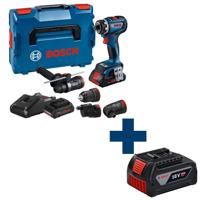 Bosch Professional GSR 18V-90 FC Accu Schroefboormachine FlexiClick 18V 4.0Ah + 4x Hulpstukken in L-Boxx - 06019K6200