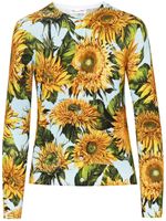 Oscar de la Renta cardigan à motif Sunflower - Jaune